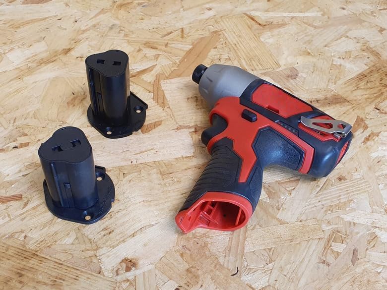 StealthMounts Tool Holder Compatible with Milwaukee M12 (6 Pack) - Black | Locking Tool Mounts | Made in the UK - Image 3